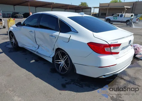 2021 Honda Accord Hybrid Touring из США, поврежденный, VIN 1HGCV3F98MA009665